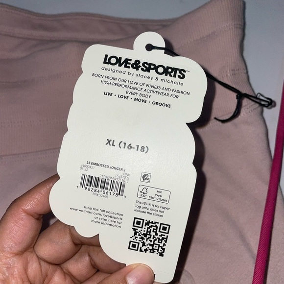 Love & Sports Pink Joggers - Picture 2 of 4